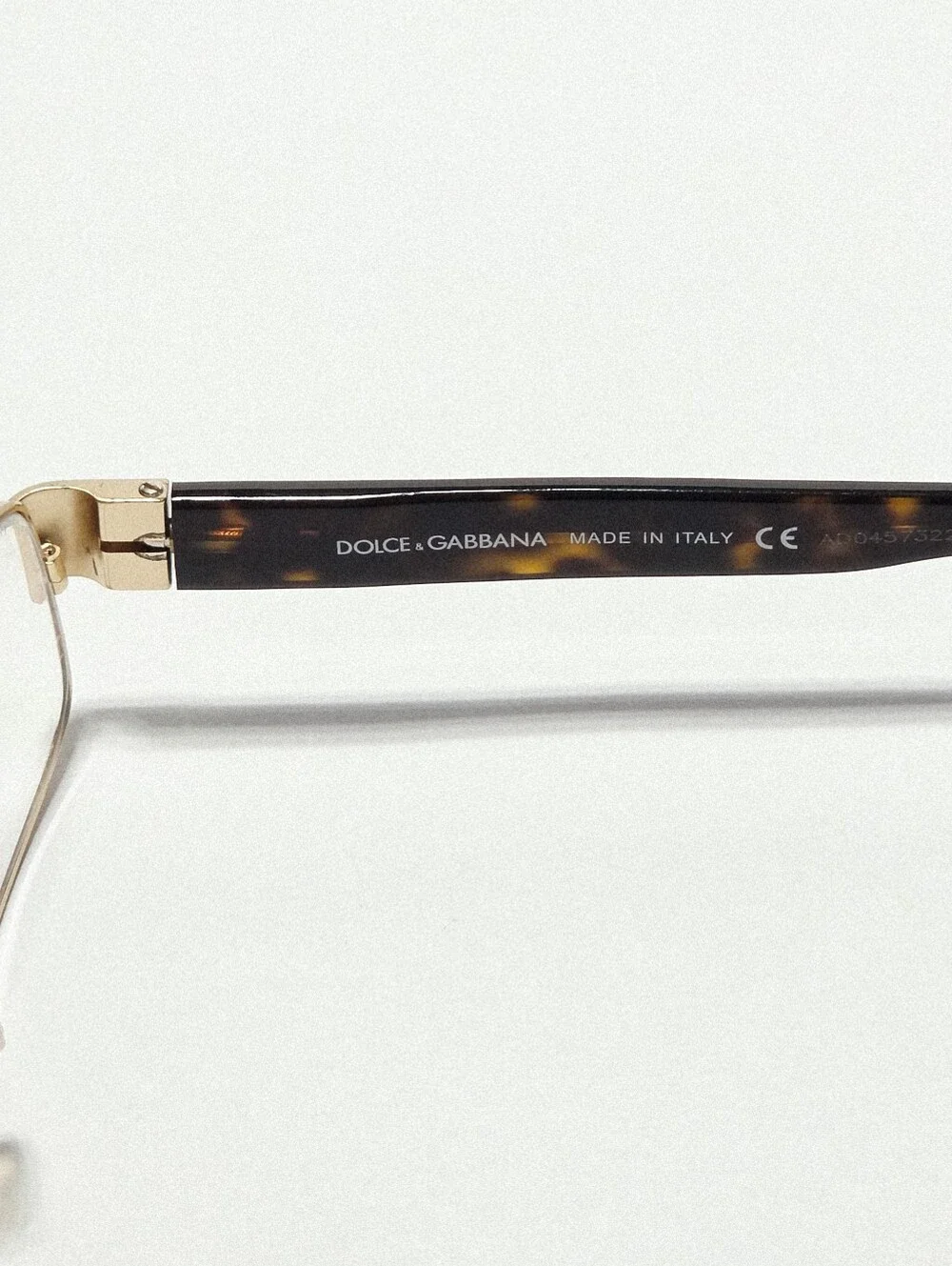 Dolce & Gabbana DG1108-B Gold Eyeglass Frames Missing 1 Stone G Logo